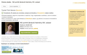 Sikeres eladás értesítő